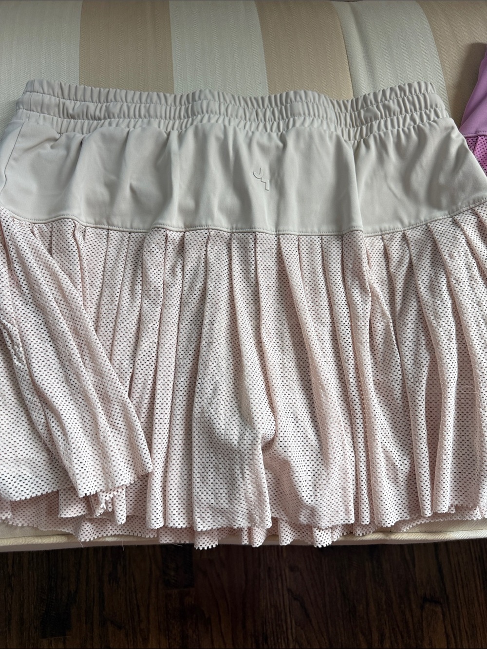 JoyLab Women's Athletic Skirt Trio - Black, Cream, Pink - Picture 7 of 8